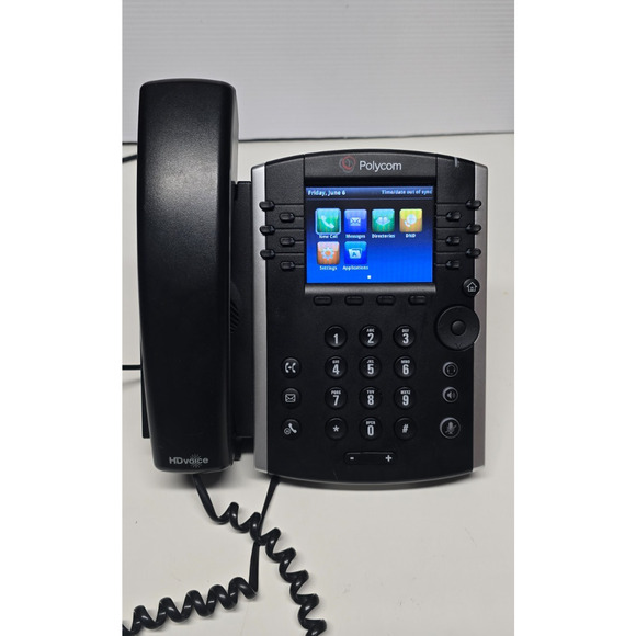 Polycom VVX 411 Gigabit PoE 12-line IP Phone - Black- No power cord - Picture 6 of 8